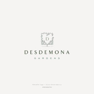 Botanical Heart Logo – Romantic Nature-Inspired Branding for Florists, Artisans & Garden Goods