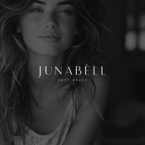 Elegant & Feminine Logo Template | Customizable Brand Name Logo | Soft and Minimal Logo Design