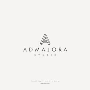 Logotipo geométrico A – Branding de estúdio moderno para arquitetos, designers ou agências criativas