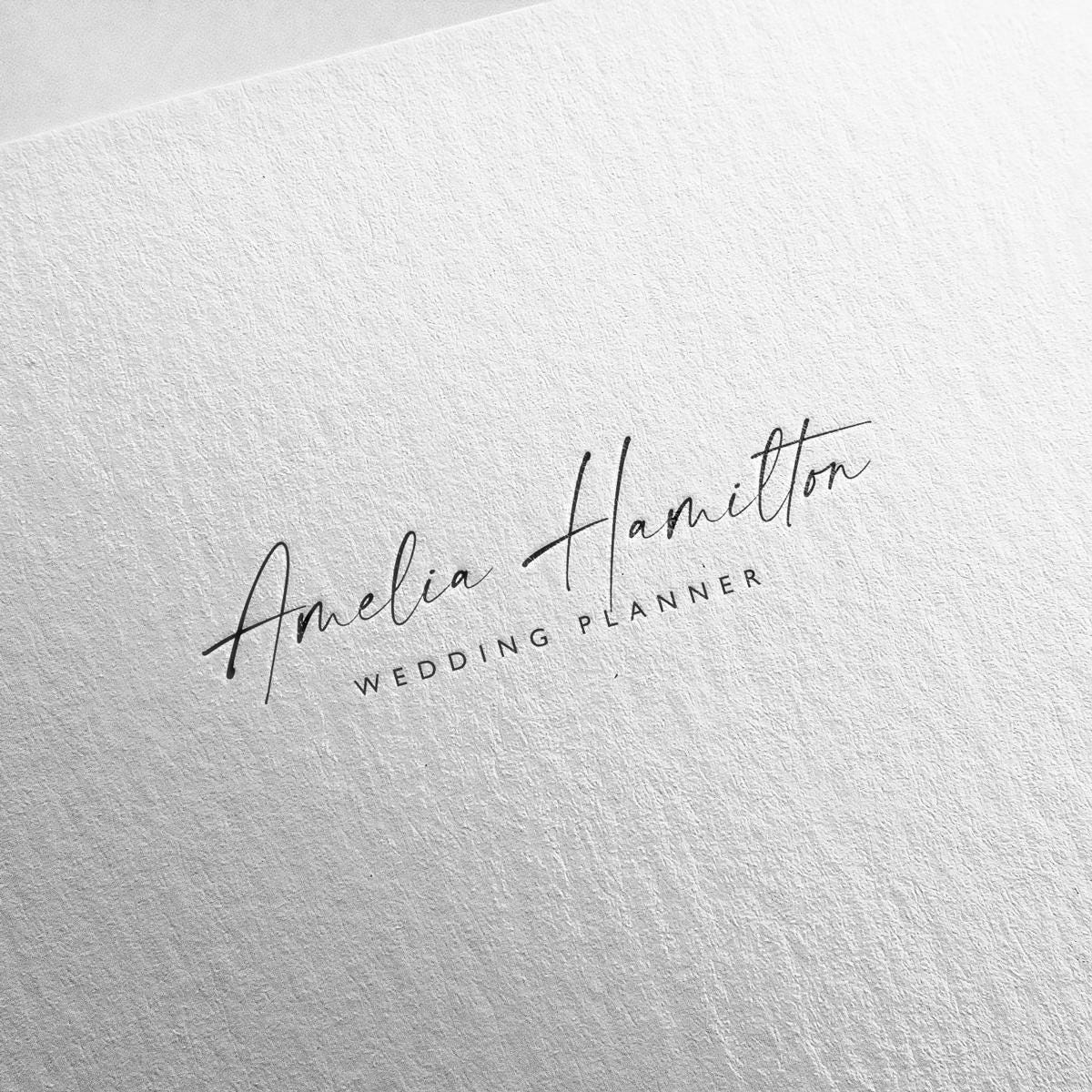 Signatures Script Logo Signature Script Logo – Elegant Custom Name Design for Wedding Planners ...