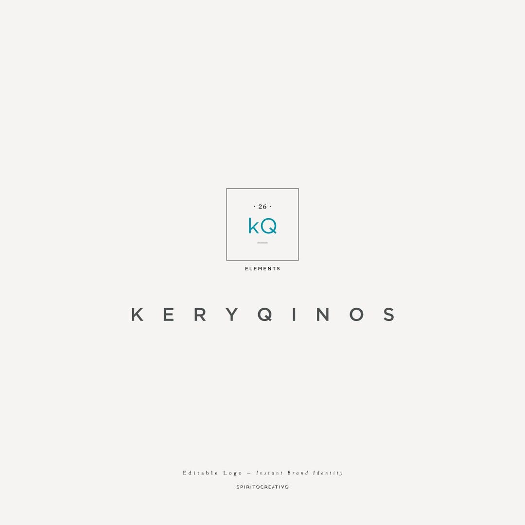 Periodic Table Style Logo – Customizable Initials, Word or Number ...