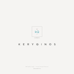 Periodic Table Style Logo – Customizable Initials, Word or Number – Modern Minimal Logo Design