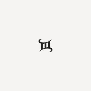 Customizable Monogram M or III Logo – Elegant Gothic-Inspired Symbol for Artists, Fashion & Boutique Brands