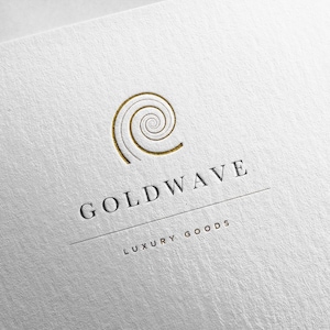 Luxuriöses Spiral-Logo – Elegantes, minimalistisches Branding für hochwertige Produkte, Schmuck oder Wellness