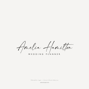 Signature Script Logo – Elegant Custom Name Design for Wedding Planners & Creatives