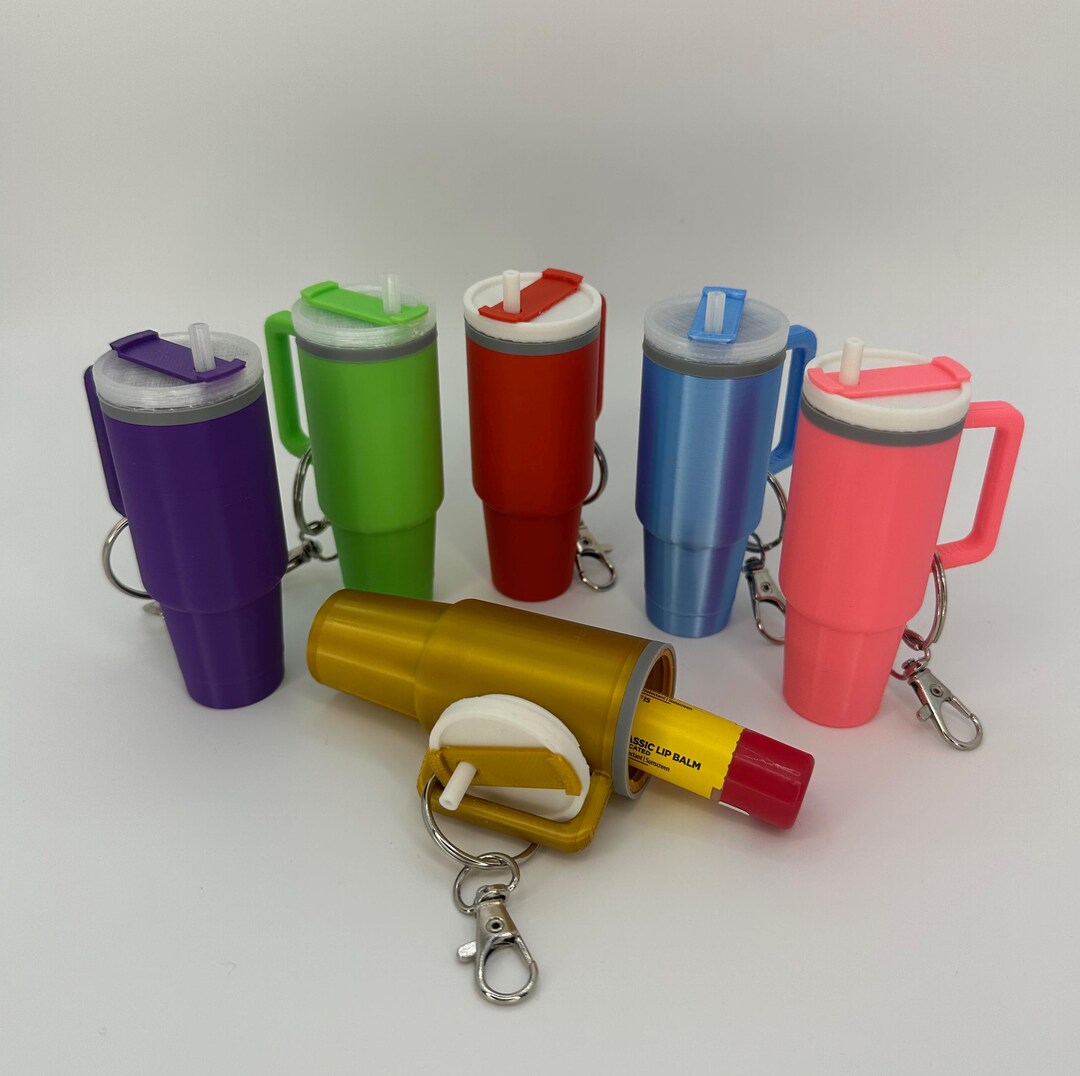 Tumbler Chapstick Holder/stash Container Keychain - Etsy