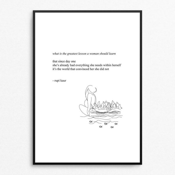 Well Done Rupi Rupi Kaur Card - Etsy
