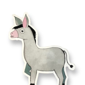 Lustige Esel Sticker, Esel Sticker für Laptop, süße Maultier Planner Sticker, langlebig und spülmaschinenfest Sticker für Trinkflaschen