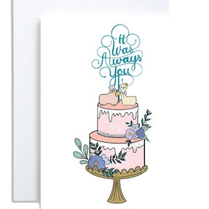 wedding card | congratulations wedding card | wedding card for bride | happily ever after | it was always you