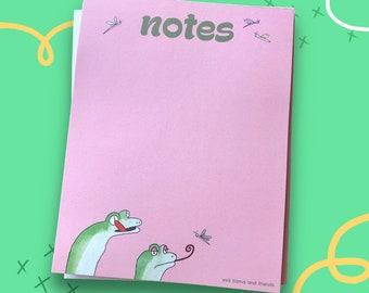 notes de gecko | jolie liste de choses à faire | papeterie amusante | bloc-notes de liste d’épicerie | décharge cérébrale | cadeaux pour elle