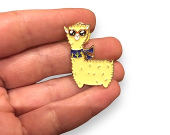 fashionable llama pin | cute llama gift | make llama great again | alpaca brooch | animal backpack pin | llama lover gift