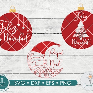 Feliz Navidad, Arbol Navidad svg | Latino SVG, dxf , png, eps, | Digital Download| Spanish Christmas svg, Spanish Quote SVG | Santa SVG