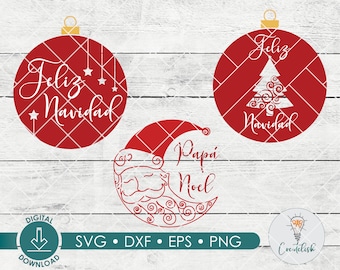 Feliz Navidad, Arbol Navidad svg | Latino SVG, dxf , png, eps, | Digital Download| Spanish Christmas svg, Spanish Quote SVG | Santa SVG