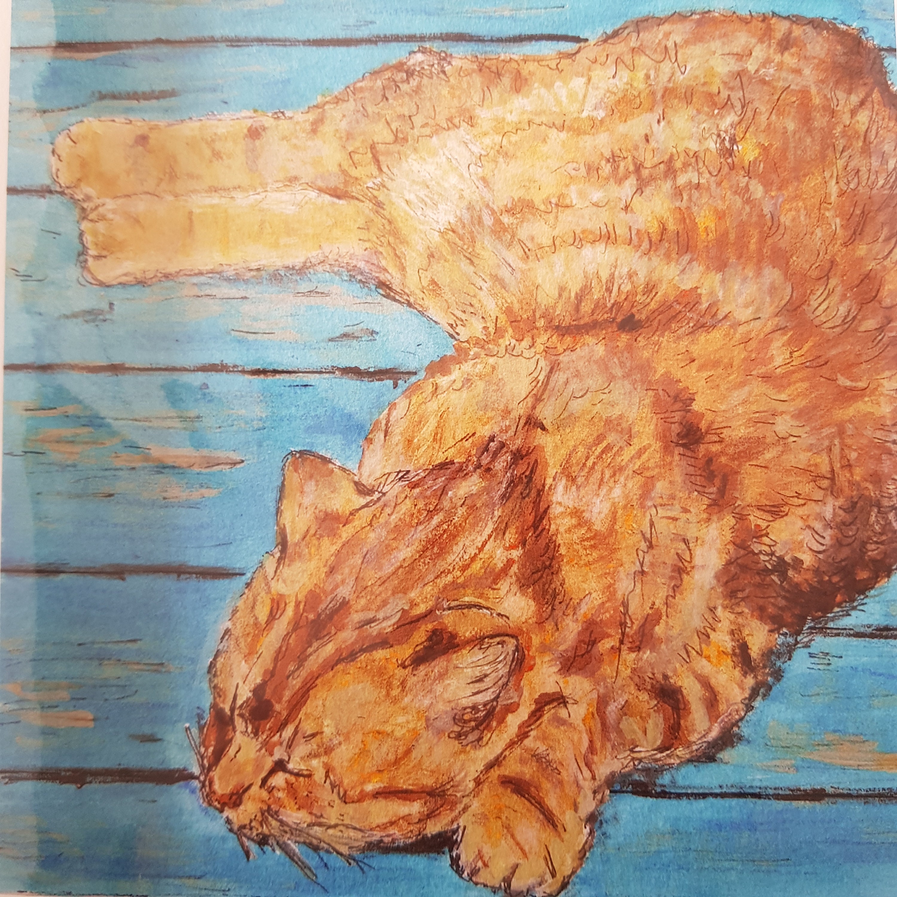 Ginger Cat Art Print Limited Edition Cat Print Cat Wall Etsy