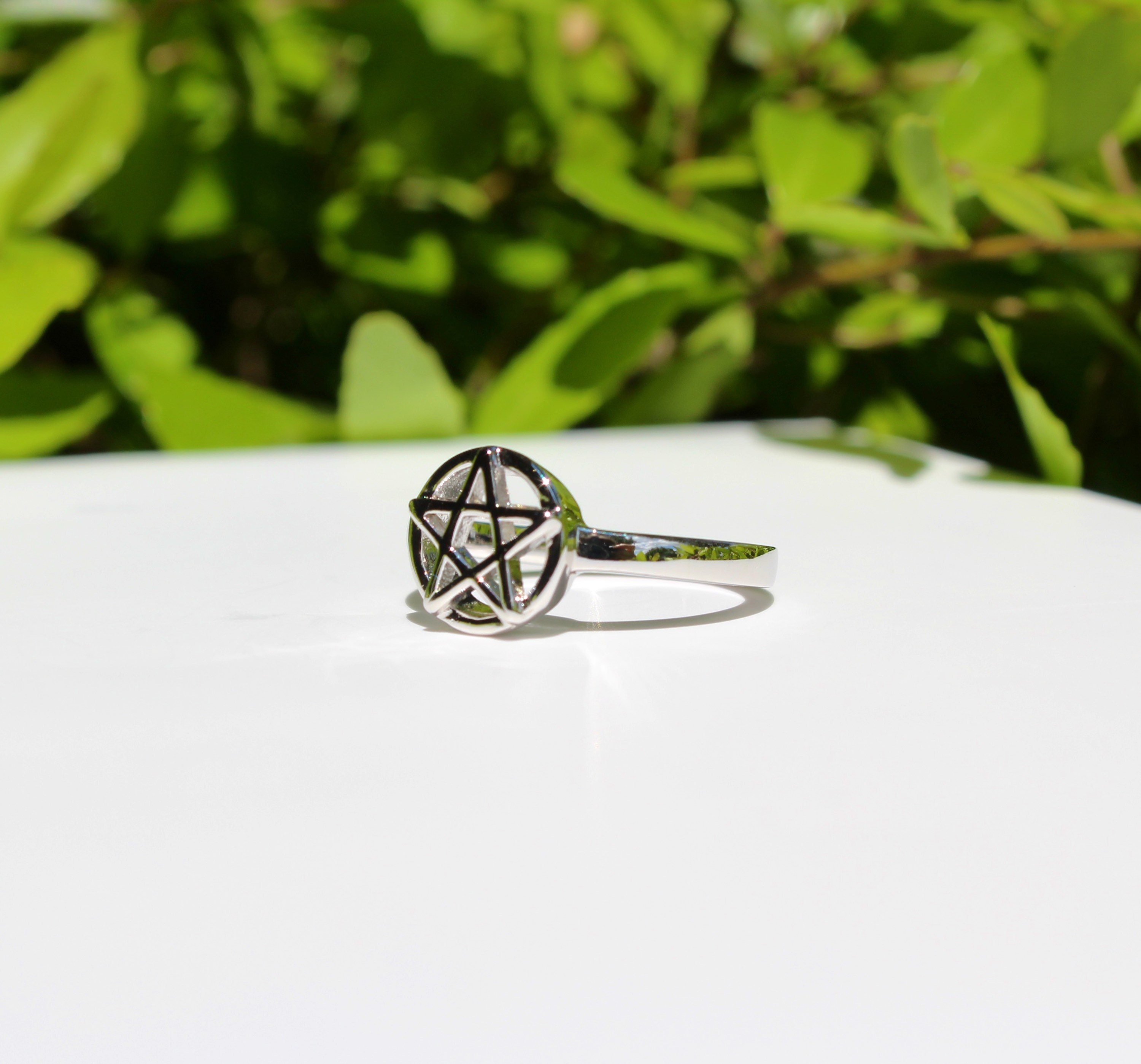 Pentacle Ring Sterling Silver | Etsy