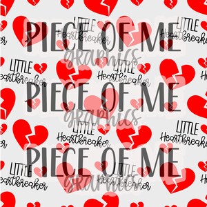 Little Heartbreaker Seamless File, Valentines Day Seamless Pattern