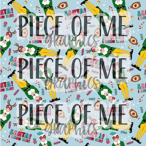 elf seamless - seamless pattern - custom fabric - christmas fabric - santa elf pattern - christmas elf seamless - christmas pattern - elf