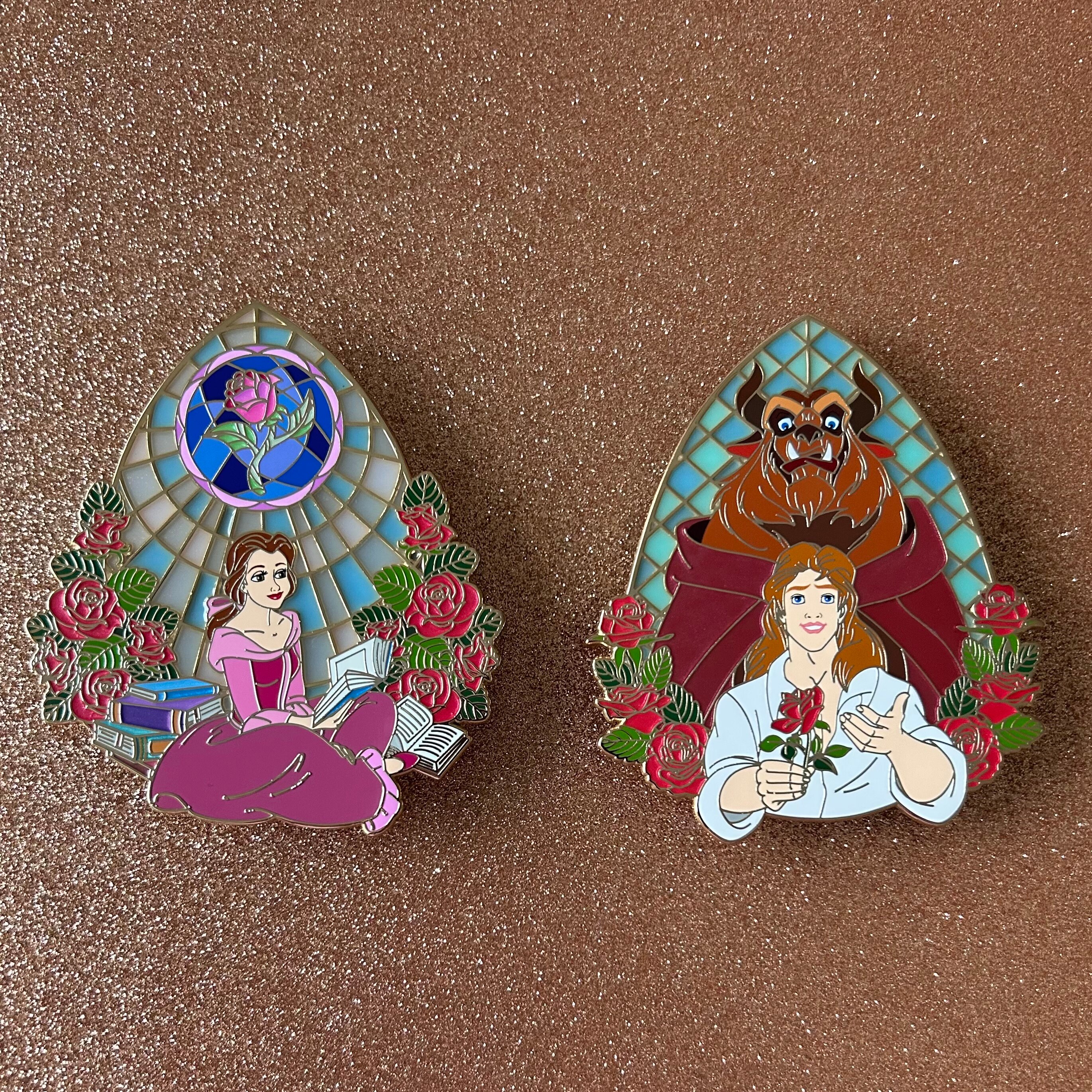 Belle and Adam & Beast 2 Pin Set