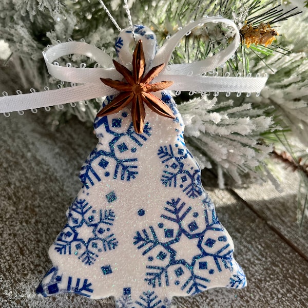 Red White and Blue Christmas Tree Ornaments Etsy