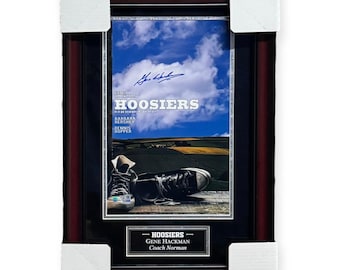 Gene Hackman "Hoosiers" Autographed 16x20 Photo Framed To 23x27 Fanatics