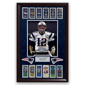 Tom Brady Photo Custom Framed to 20x30