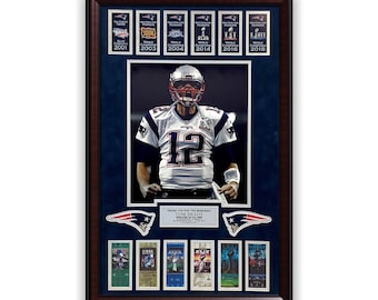 Tom Brady Photo Custom Framed to 20x30