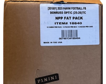2025 Panini Donruss Optic Football Fat Pack Value Box Sealed Case (12 Boxes)