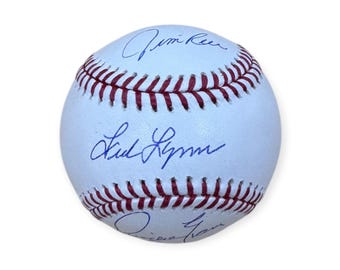 Jim Rice, Fred Lynn & Dwight Evans Boston Red Sox Autographed OMLB Baseball JSA