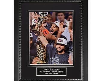 Fotografía sin firmar de Jalen Brunson de los New York Knicks, enmarcada a 11x14 pulgadas.