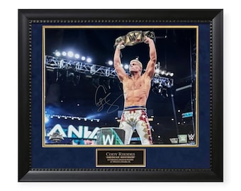 Cody Rhodes WWE Autographed 16x20 Photo Framed to 23x27 Fanatics