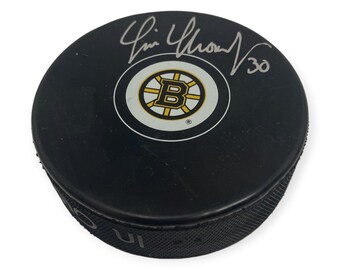 Tim Thomas Boston Bruins Autographed Puck NEP