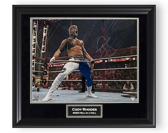 Cody Rhodes WWE Autographed 16x20 Photo Framed to 23x27 Fanatics
