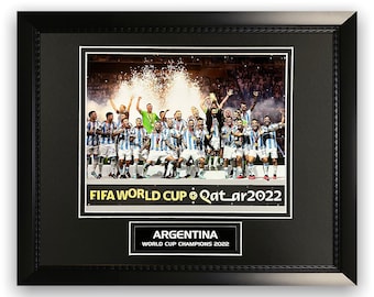 World Cup Argentina Photograph Custom Framed to 11x14 Lionel Messi