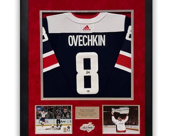 Alex Ovechkin Washington Capitals Autographed Jersey Framed to 32x40 Fanatics
