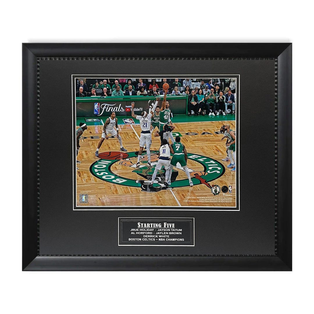 Boston Celtics NBA Championship Starting Five Tipoff Unsigned Photo ...