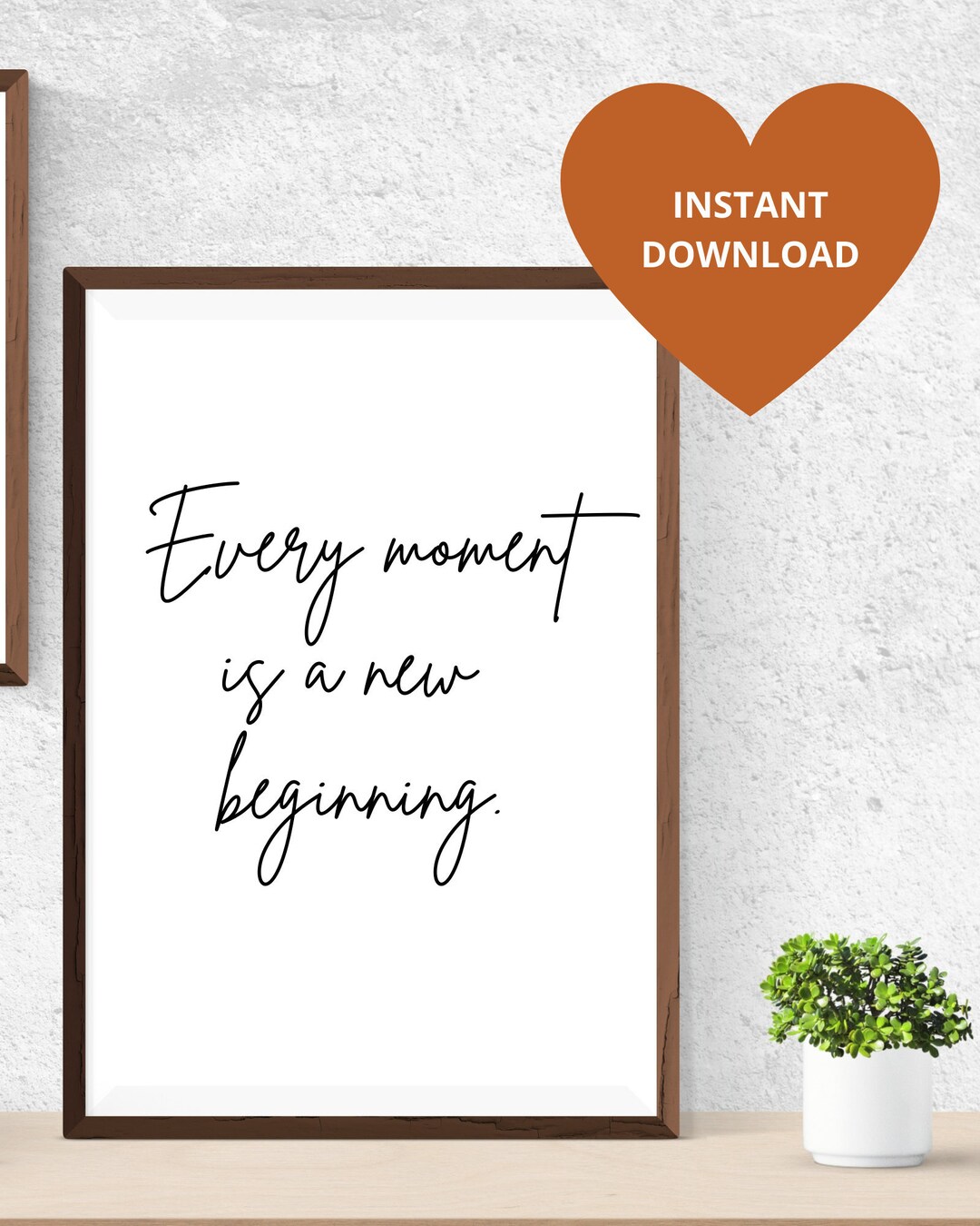 Every Moment is a New Beginning. INSTANT DOWNLOAD Quote - Etsy