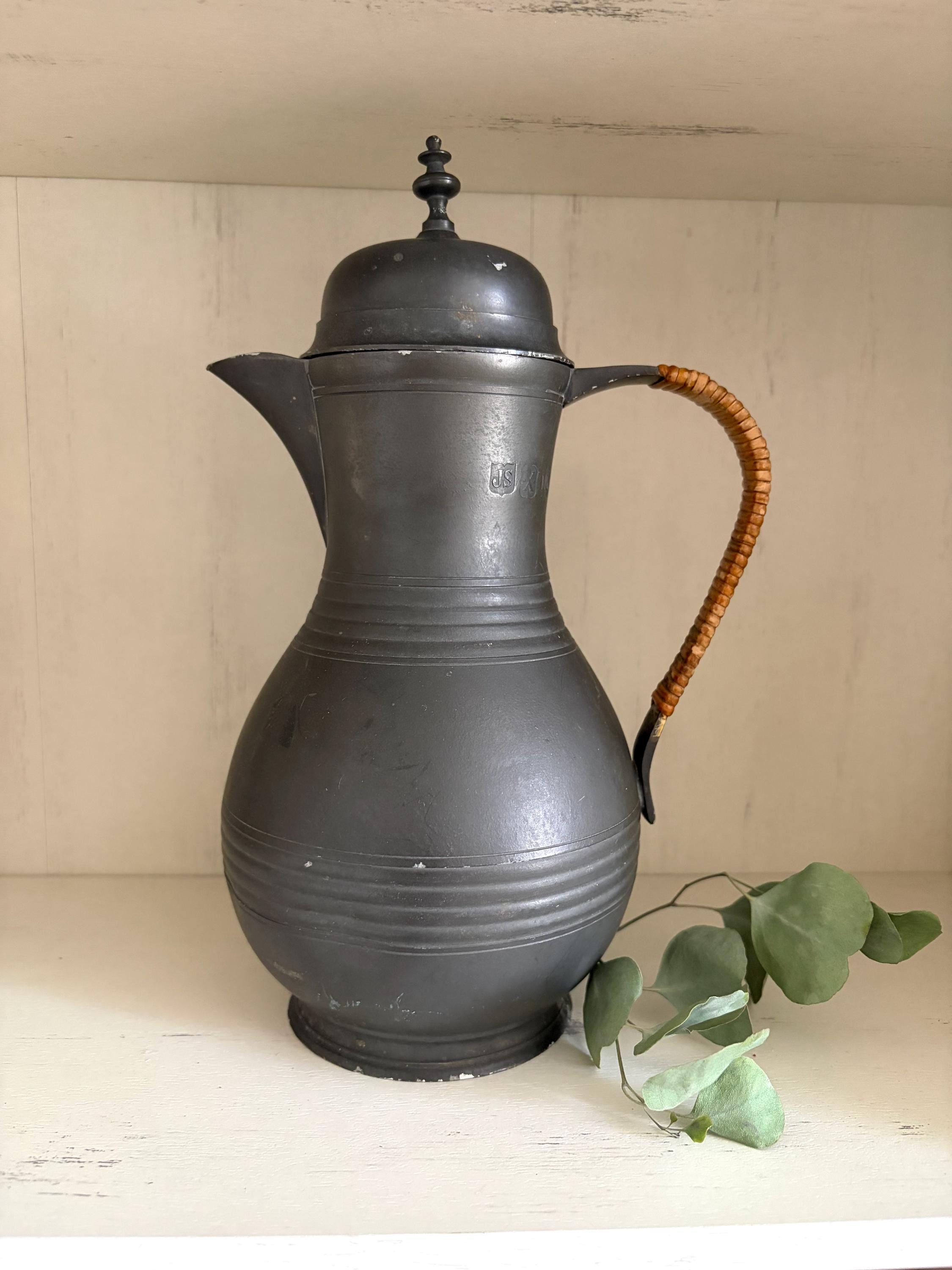 Antique Pewter Water Pitchers - Etsy