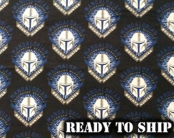 LICENSED Star Wars - REMNANT Stunning Star Wars Flannel, Mandalorian Bounty Hunter, Flannel Fabric - Home Decor, Pillows