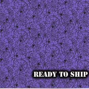 Blank Quilting Witchful Thinking Spiders & Spiderwebs Purple Fabric By The  Yard - Flying Bulldogs, Inc.
