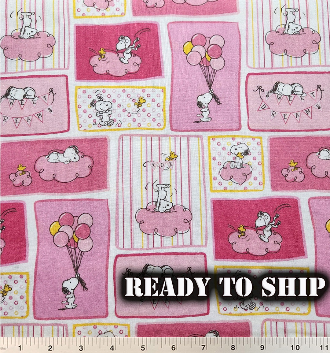 LOW STOCK Cute Snoopy Sleepy Patches Peanuts Nursery Cotton Etsy