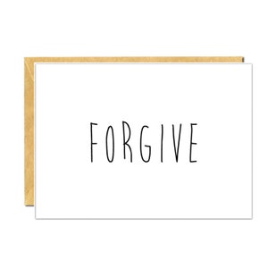 Pardonnez les cartes d’affirmation 2x3