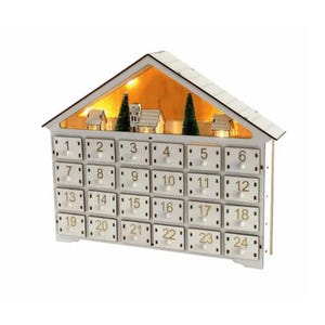 Christmas Calendar,Mini Home Calendar,Christmas Advent Calendar,Advent Calendar for Kids,Wooden Advent Calendar,Mini Wooden House Calendar