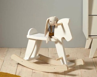 rocking horse toy wooden horse swing baby toy children wooden horse toy rocking chair organic toy wood room decor  christmas gift for kids