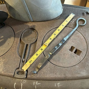 Hand forged wood stove eye lifter