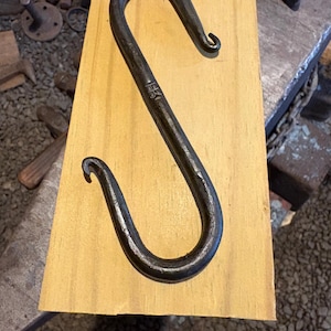 Hand forged steel S Hook