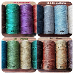 4*5 /4*10 m color set Linhasita, 1 mm waxed macrame yarn Linhasita, macrame yarn, Linhasita yarn, sewing thread 1 mm, macrame cord, leather yarn