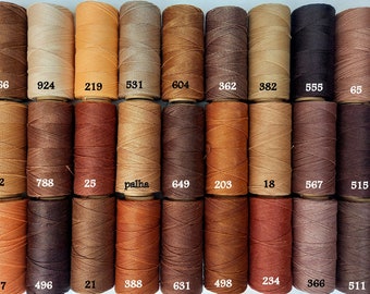 5 m / 10 m / 20 m Natural colors, 1 mm waxed macrame cord Linhasita, macrame cord, Linhasita yarn, yarn by the meter, macrame cord, leather yarn