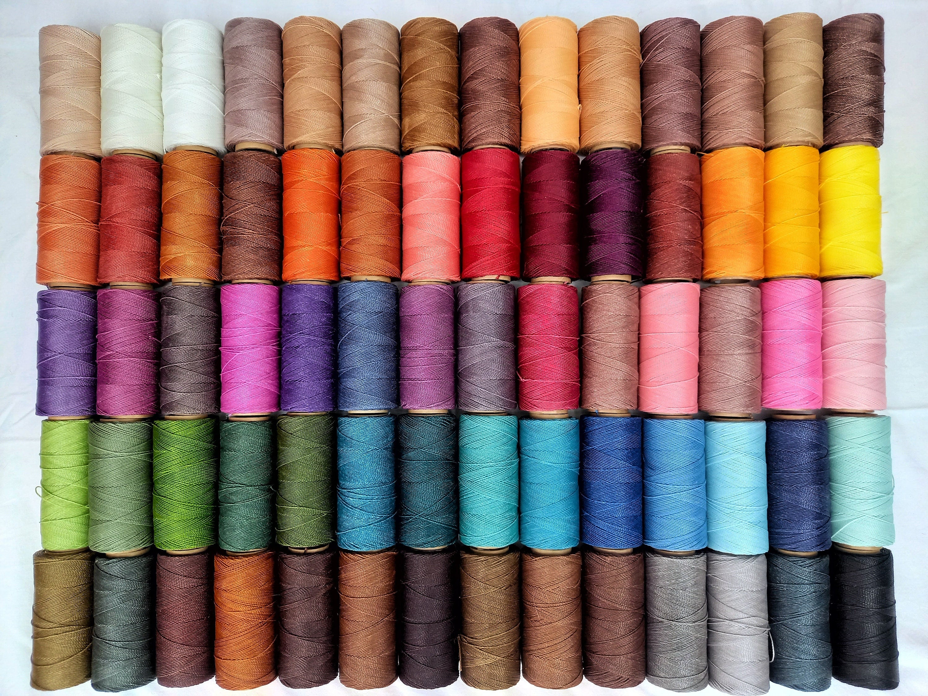 150D 0.8mm Flat Waxed Polyester Thread 1mm Width for Leather Craft Hand  Sewing Essential 220 Meters Roll 