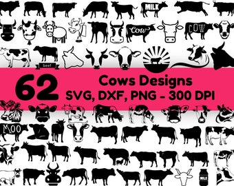 Download Cute Cow Svg Bundle Etsy