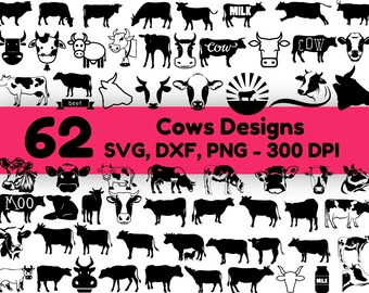 Download Cute Cow Svg Bundle Etsy